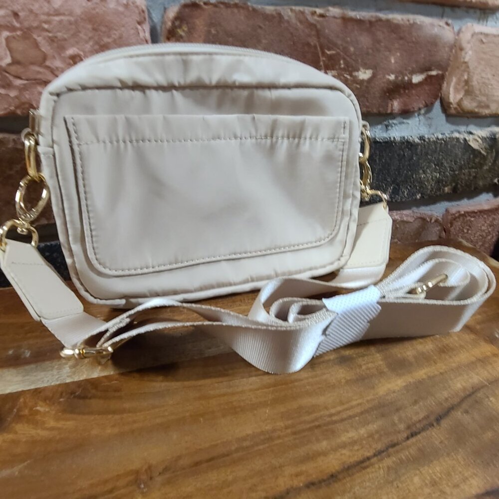 Madden Girl Crossbody Brand New, Creamy Beige color, Gold metal accents. - Picture 2 of 2